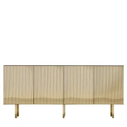 Credenza Elizabeth 183 in ottone lucido di Nathalie Dewez