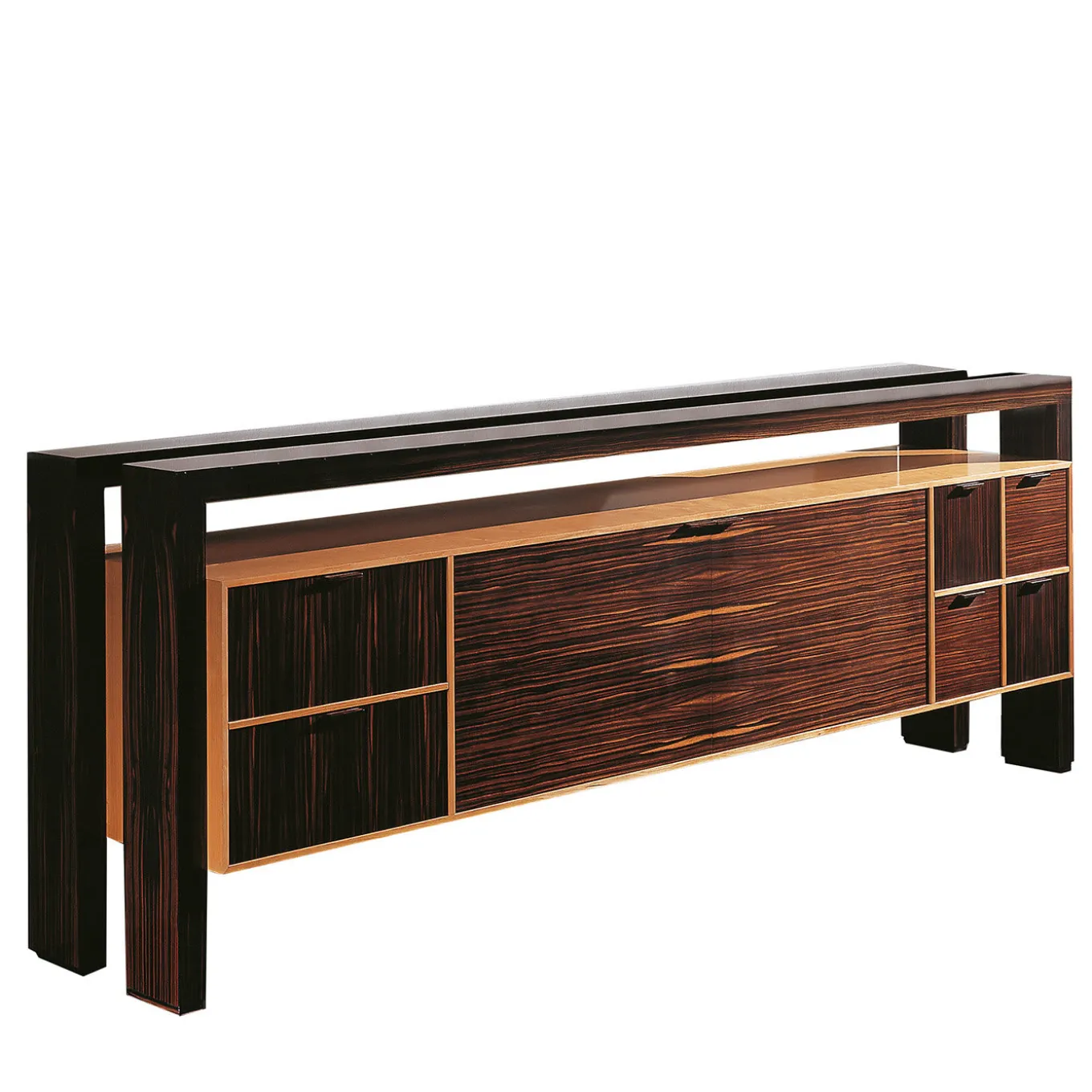 Credenza in ciliegio ed ebano