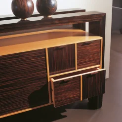 Credenza in ciliegio ed ebano