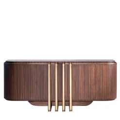 Credenza in ottone e zebra