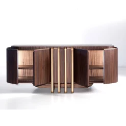 Credenza in ottone e zebra