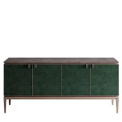 Credenza in pelle Nabuck