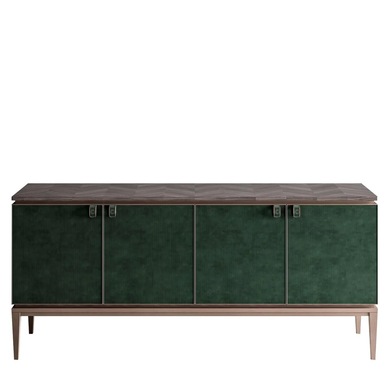 Credenza in pelle Nabuck