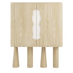 Credenza in rovere e marmo Creta