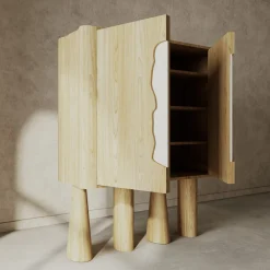 Credenza in rovere e marmo Creta