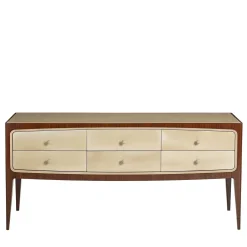 Credenza in stile anni '60 in faggio con cassetti 8712