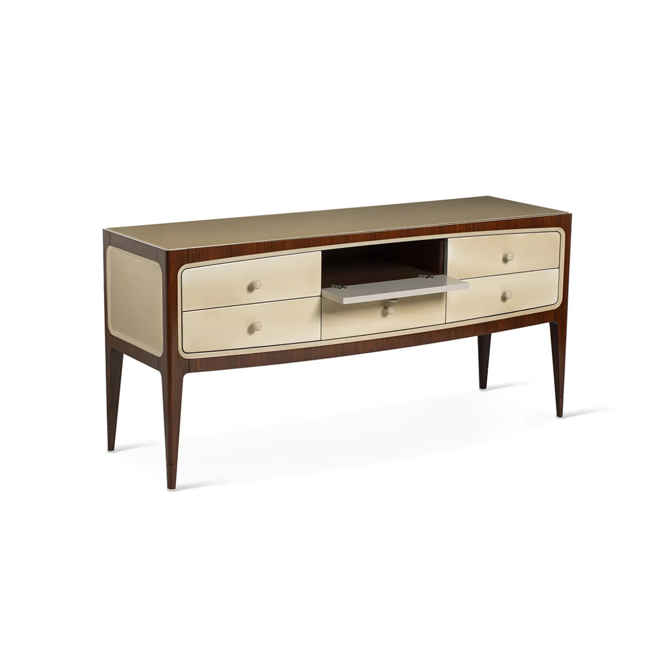 Credenza in stile anni '60 in faggio con cassetti 8712