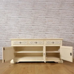 Credenza In Stile Tirolese Dipinta a Mano in Legno