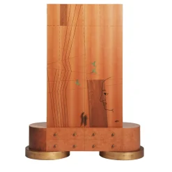 Credenza "Narciso" in Noce e Radica di Legno di Aurelio Porro