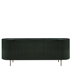 Credenza Opale a 3 ante verde incanalata