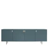 Credenza Universe a 4 porte blu denim