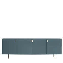 Credenza Universe a 4 porte blu denim