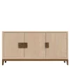 Credenza Urban Grace in Legno di Frassino Finitura Noce Naturale e Caffè