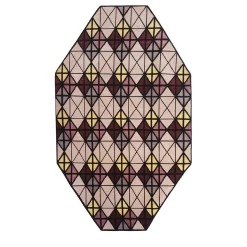 Croci II Arazzo annodato a mano rosa