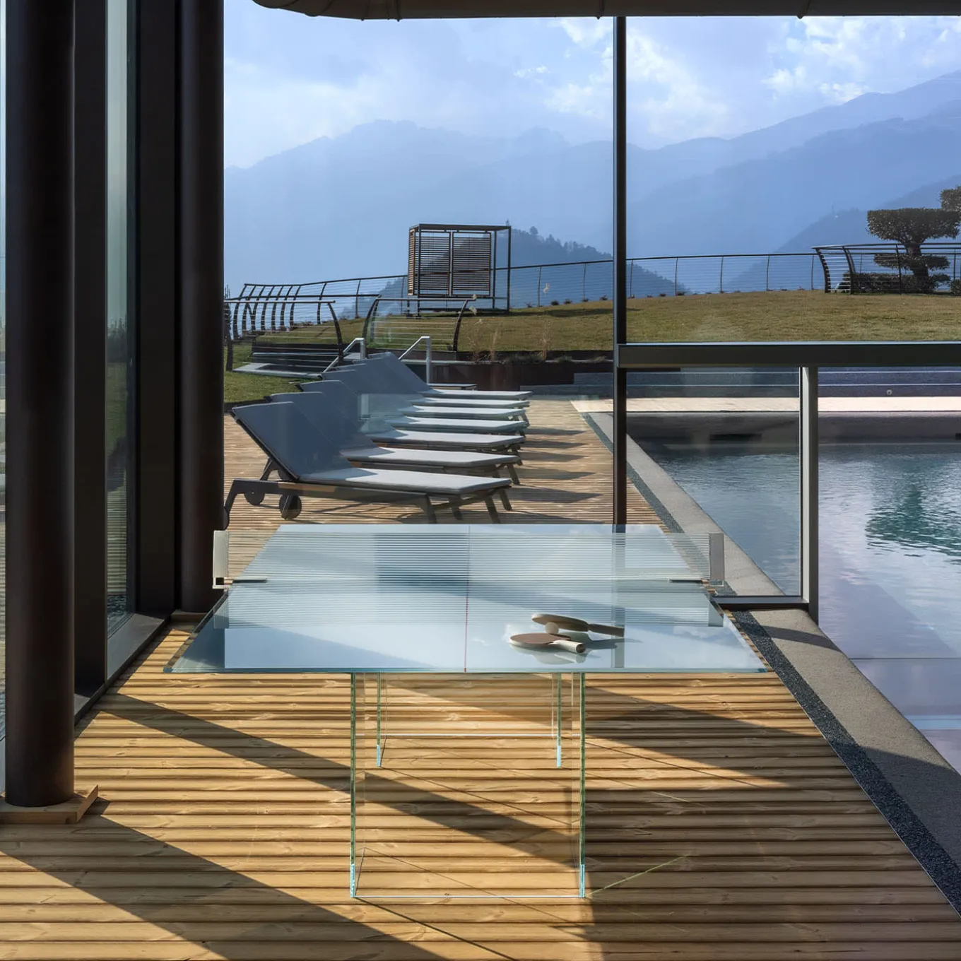 Crystal Bianco Tavolo da Ping Pong