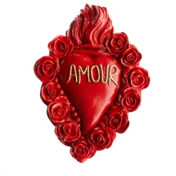 CUORE IN CERAMICA ROSSO PASSIONE