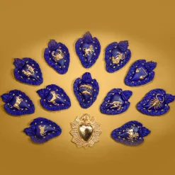 Cuore in ceramica Zodiaco Ariete