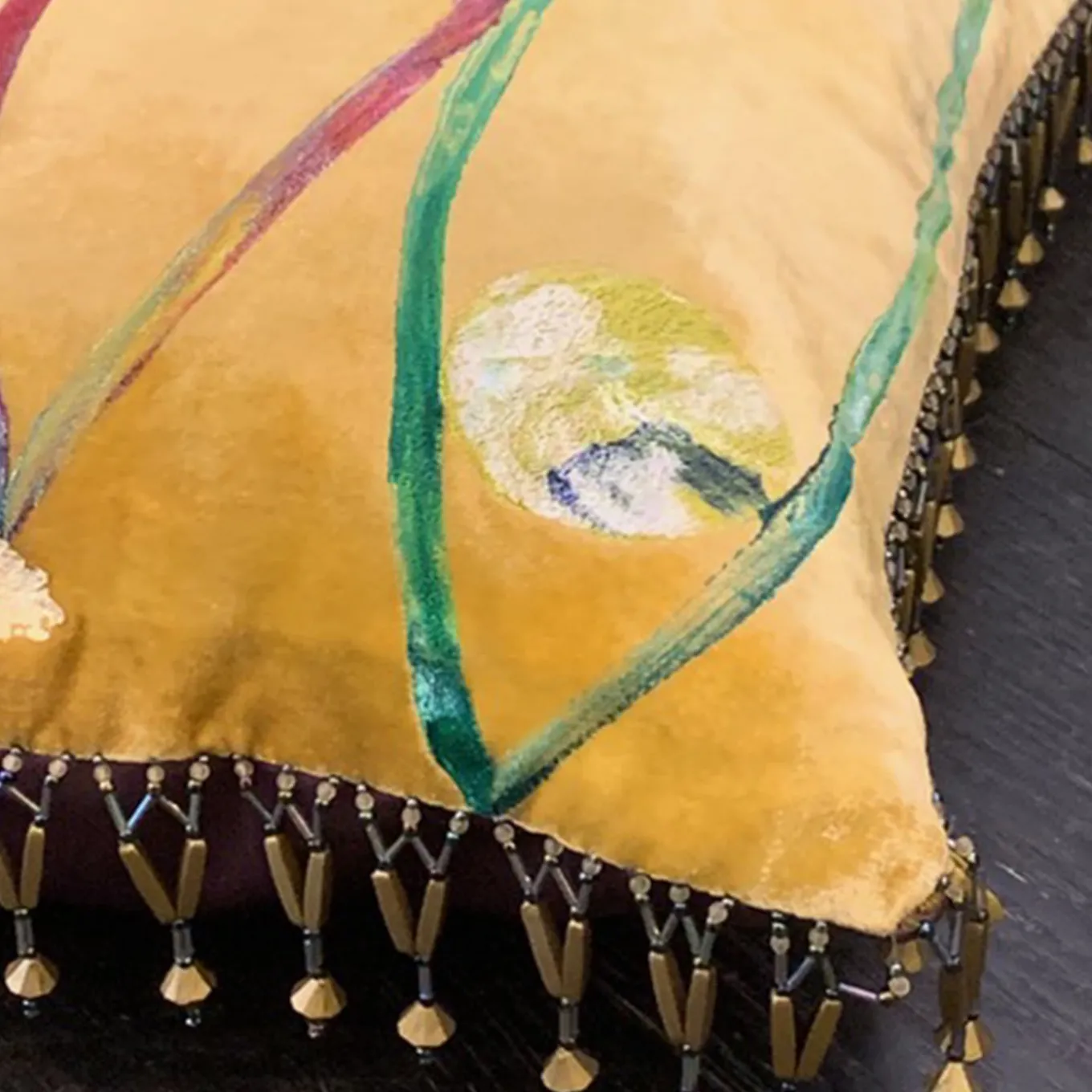 Cuscino con tre pesci