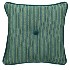 Cuscino Emerald Carré in tessuto jacquard a righe