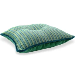 Cuscino Emerald Carré in tessuto jacquard a righe