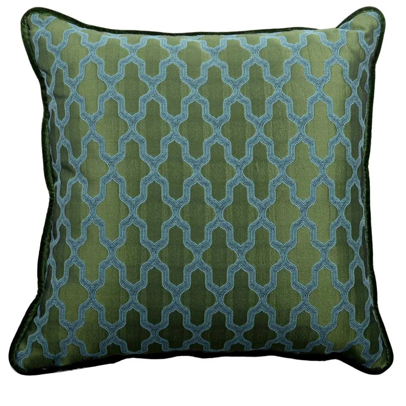 Cuscino Emerald Carré in tessuto jacquard
