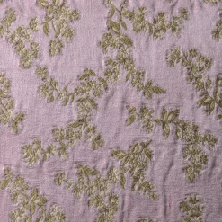 Cuscino quadrato Ledbetter in jacquard floreale rosa e oro