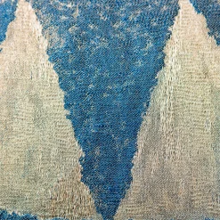 Cuscino Viburno rettangolare a motivi blu e beige