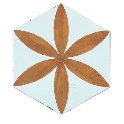 Daamè Set di 28 piastrelle esagonali arancioni #1