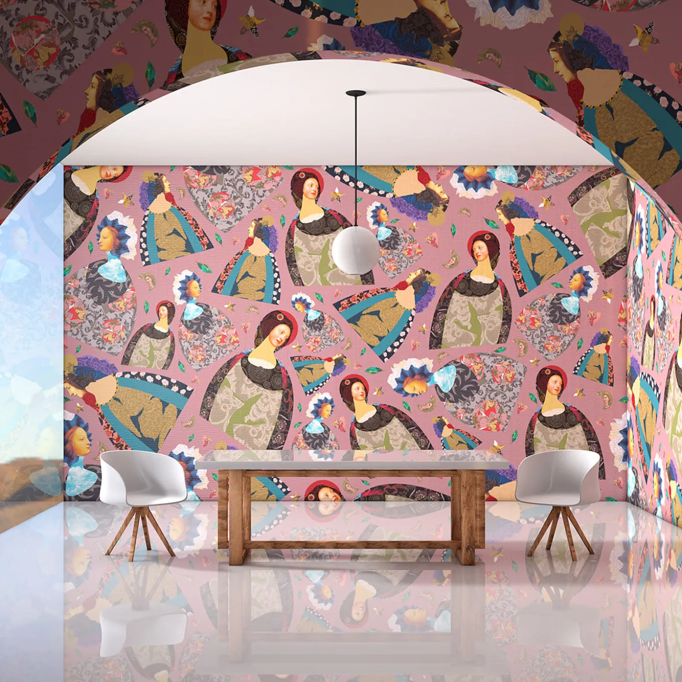 Dame de Rêve Rouge Luca Artioli Carta da parati