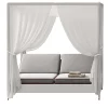 Daybed bianco a 2 posti con baldacchino