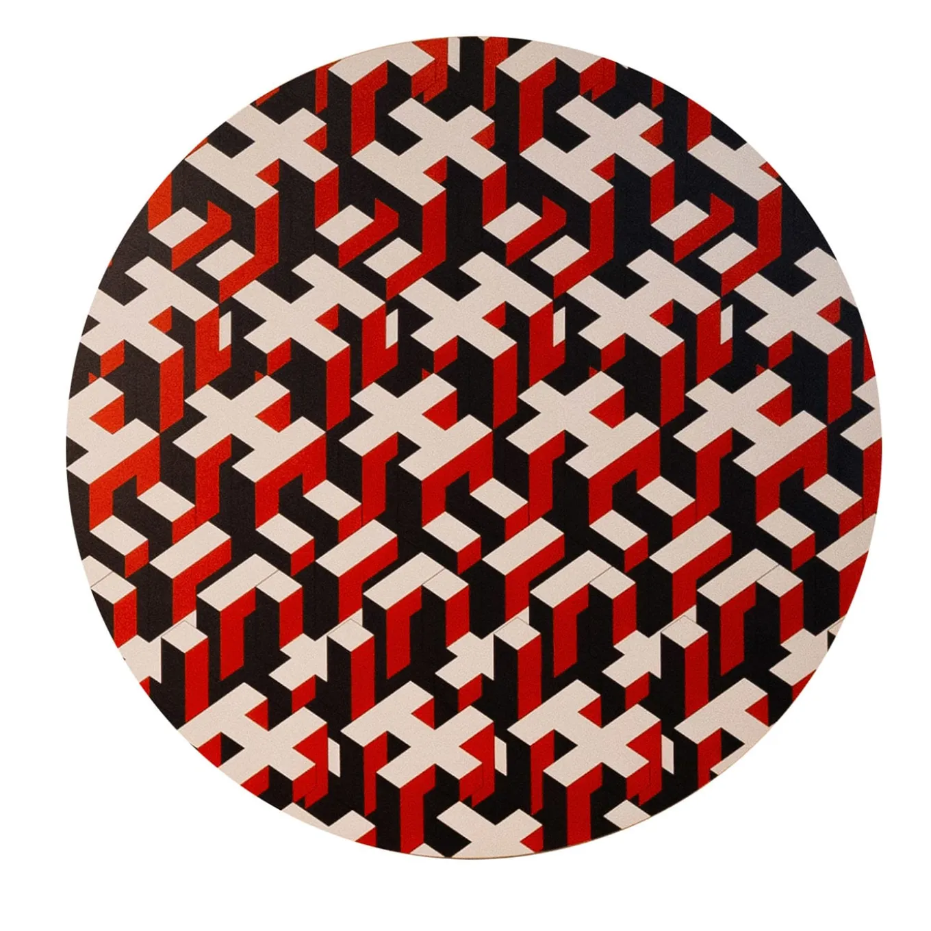 Decorazione murale in tessuto umano rosso