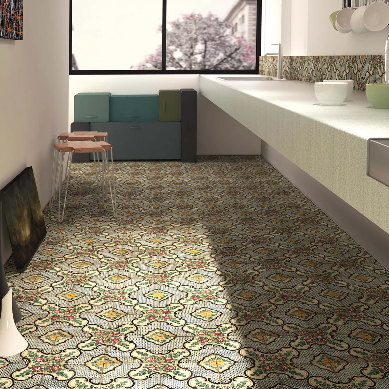 Decori Modulari Set di 4 piastrelle #22