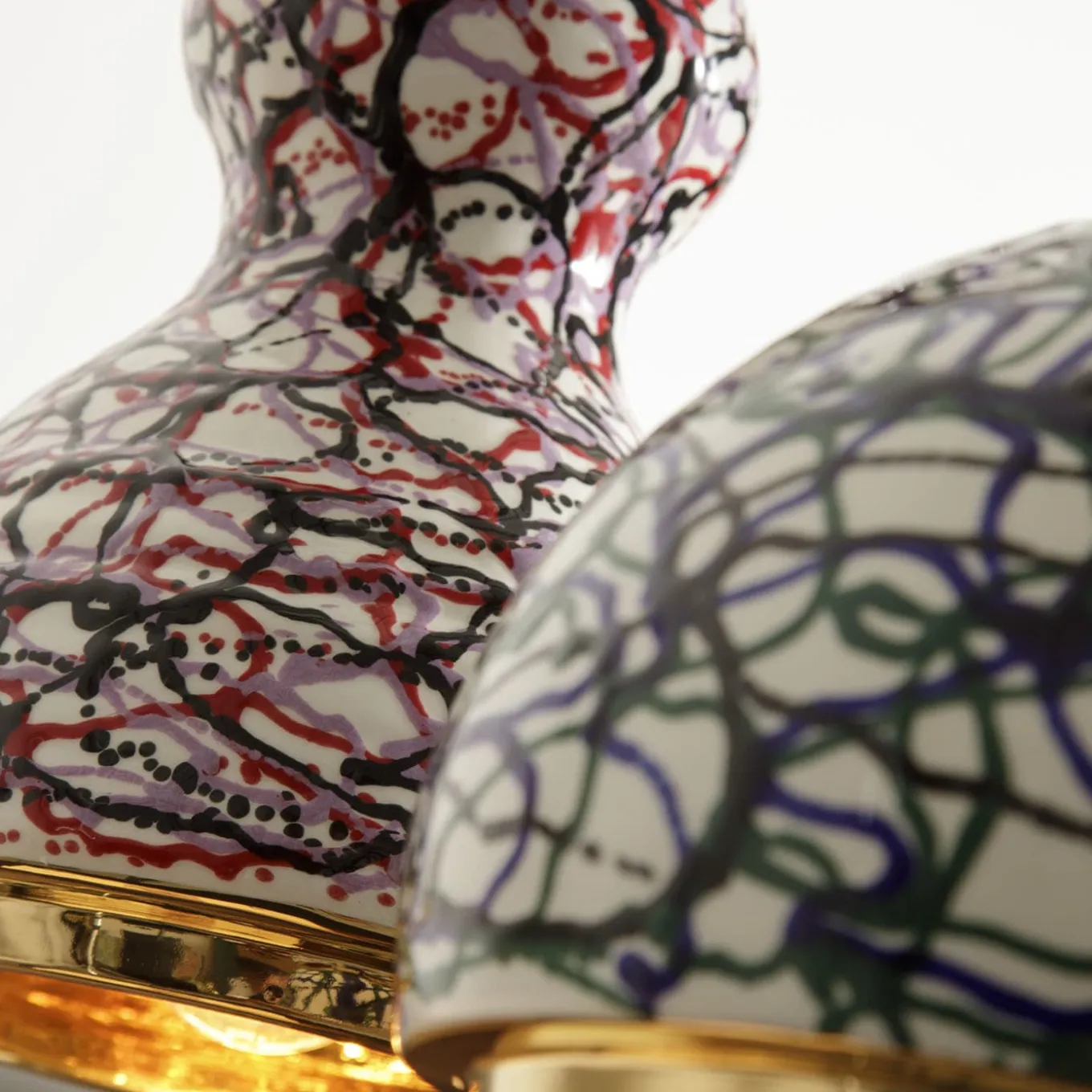 7307/DE/R Lampada a sospensione Allegra policroma