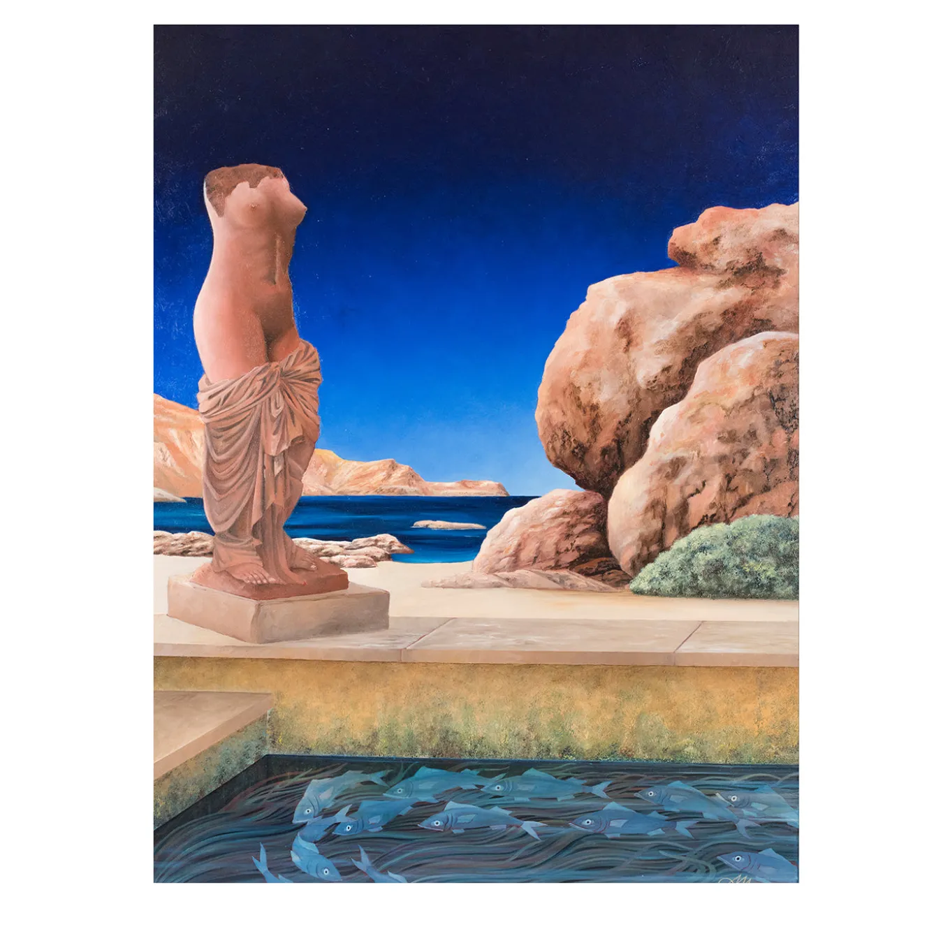 Dipinto La Vasca di Afrodite Blu