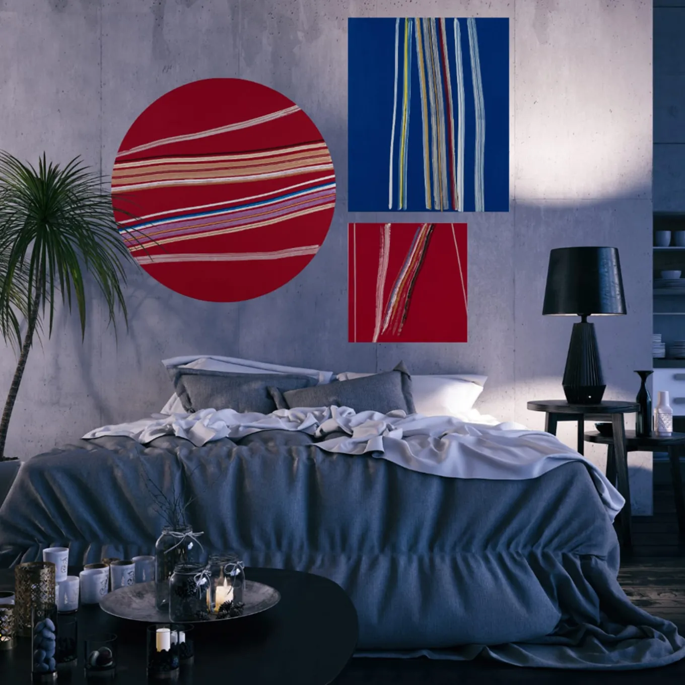 Dipinto Lumen Volo Rosso