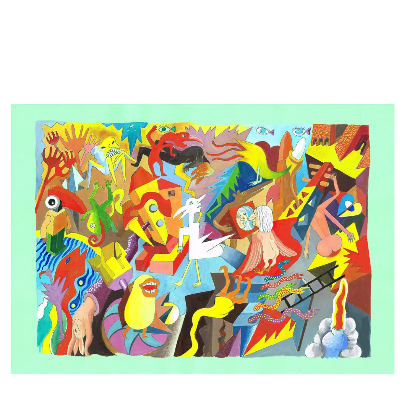 Disordinati Impeccabili - Pittura a tempera su carta colorata