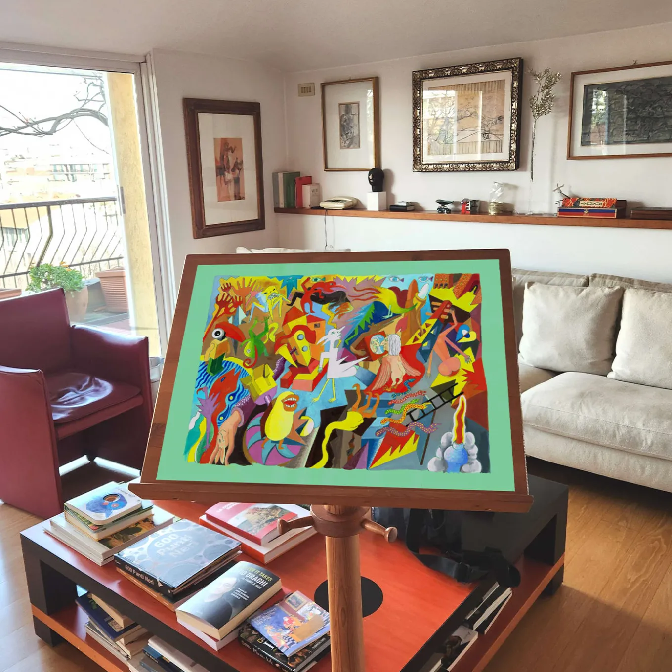 Disordinati Impeccabili - Pittura a tempera su carta colorata