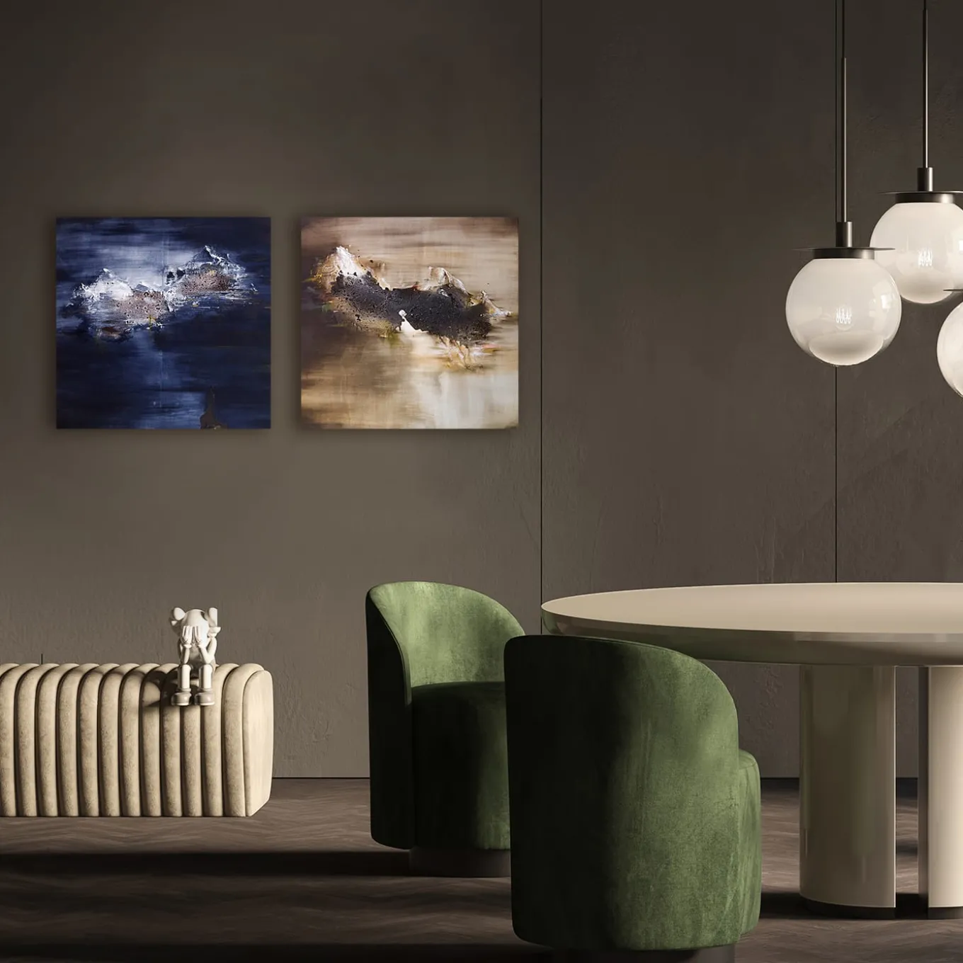 Dittico Prima di me e Dopo il mio tempo dipinti