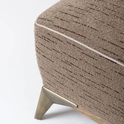 Divanetto Agostina tessuto grigio e bordeaux