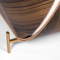 Divano a 3 posti Baidà in bouclé bianco