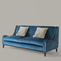 Divano a 3 posti in velluto blu navy Paris