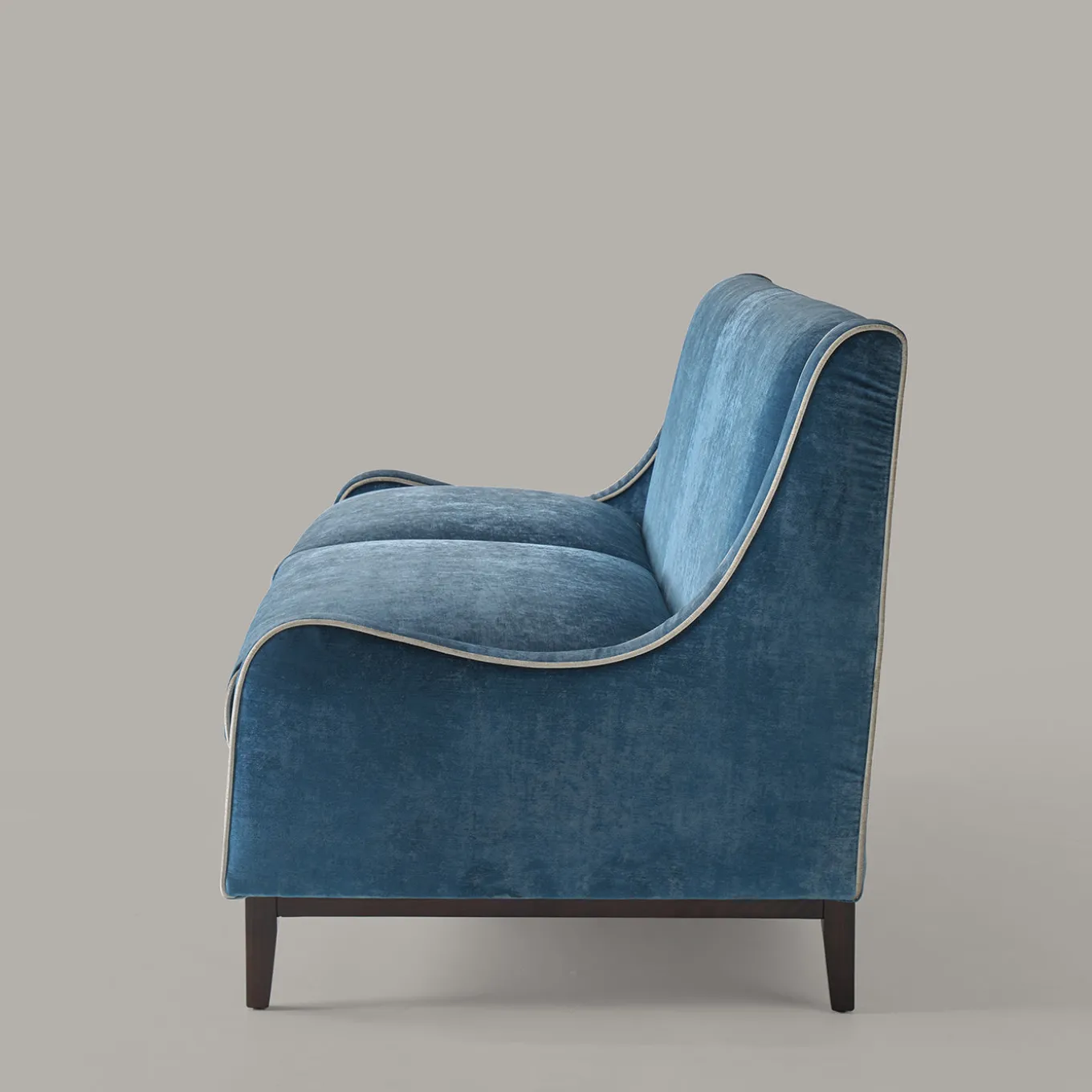 Divano a 3 posti in velluto blu navy Paris