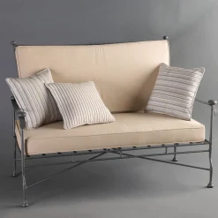 Divano a 2 posti per esterni Intreccio in acciaio inox