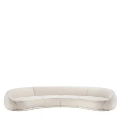 Divano Abbracci 4 moduli bianco di Lorenza Bozzoli