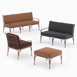 Divano blu a 2 posti Nottambula