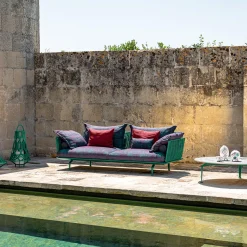 Divano Cruise Alu a 3 posti in policromia di L. & R. Palomba