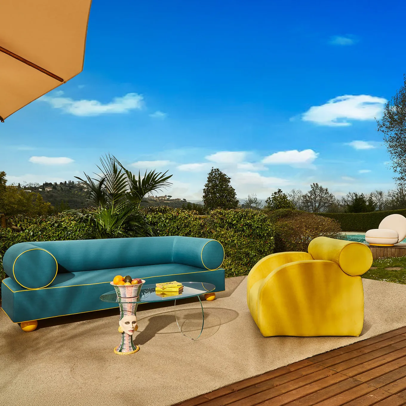 Divano da esterno Graphius Blue