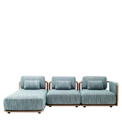 Divano da esterno modulare blu Moorea Key West #4