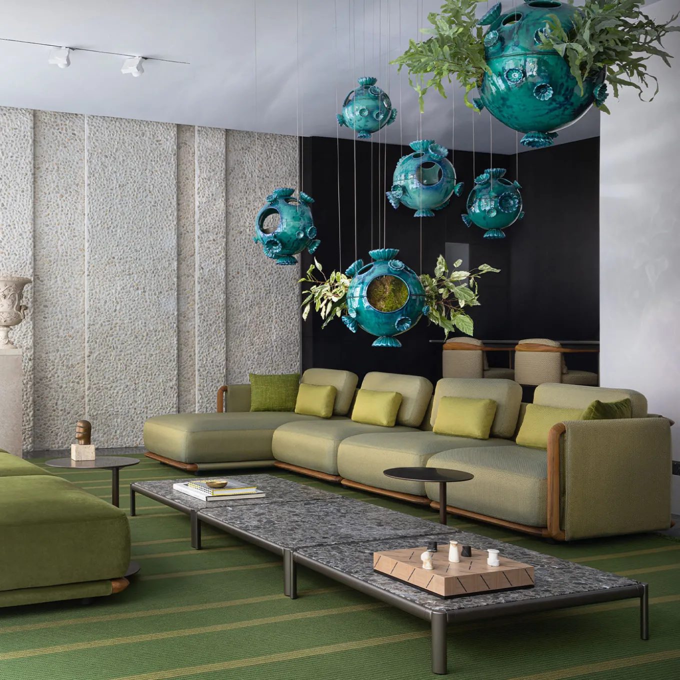 Divano da esterno Modular Citron Magnetico Moorea