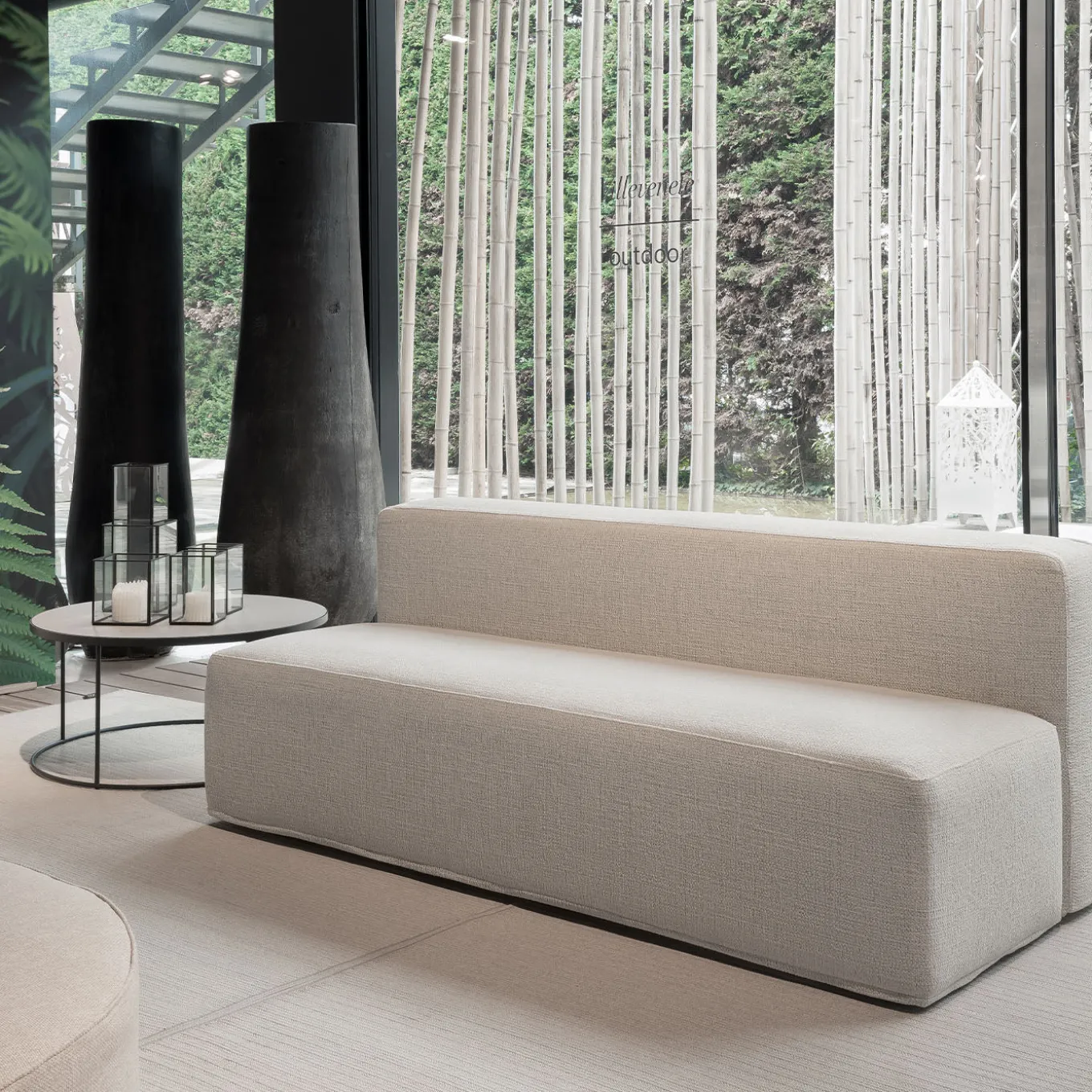 Divano da esterno Norman in tessuto beige